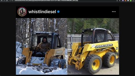 whistlin diesel skid steer|whistlin diesel skid loader stolen.